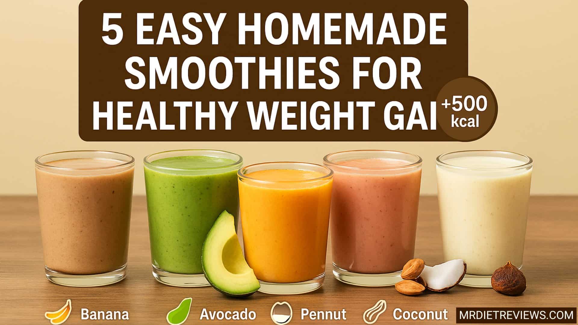 Healthy Weight Gain Smoothie: 5 Easy Homemade Recipes