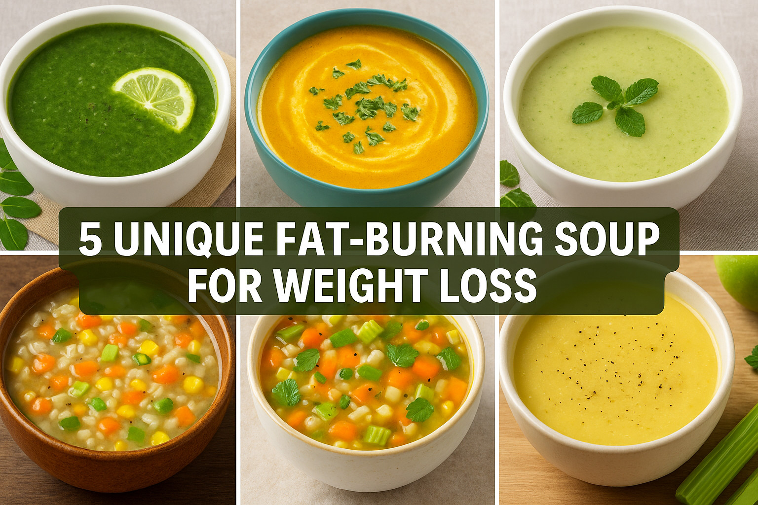 "5 Unique Fat-Burning Soups for Weight Loss"