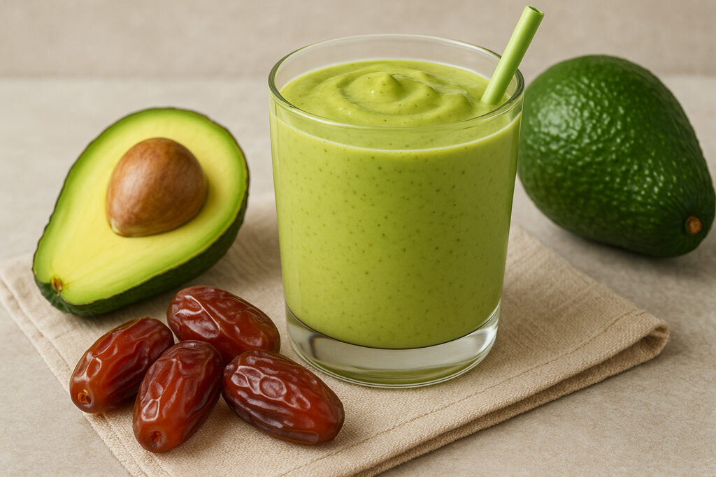 Avocado–Dates Cream Smoothie
